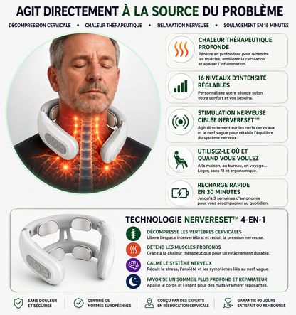 Retrouvez enfin un cou détendu et un esprit apaisé avec ZenchRelief™ NerveReset