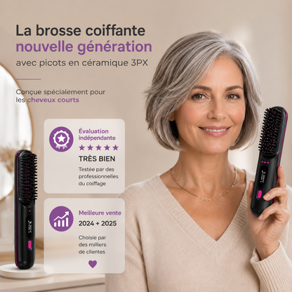 ZenchVolume™ Pro | La brosse coiffante pensée pour les cheveux courts et mi-longs