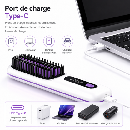 ZenchVolume™ Pro | La brosse coiffante pensée pour les cheveux courts et mi-longs