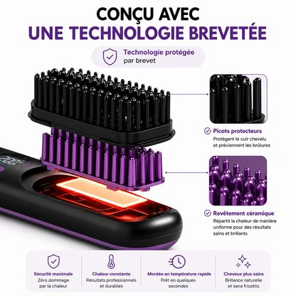 ZenchVolume™ Pro | La brosse coiffante pensée pour les cheveux courts et mi-longs